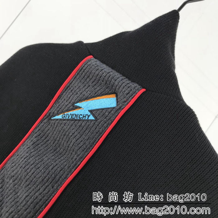 GVC紀梵希 18ss秋冬新款 黑灰撞色拼接 毛呢外套 ydi1141